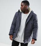 D-struct Plus Fleece Lined Parka Jacket - Gray