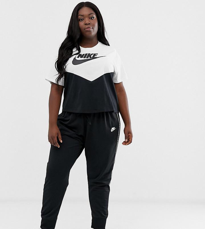 Nike Plus Heritage Track Pants In Black