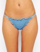 Asos Crochet Lace Bikini Bottom - Blue