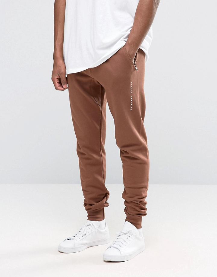 Criminal Damage Skinny Joggers - Orange