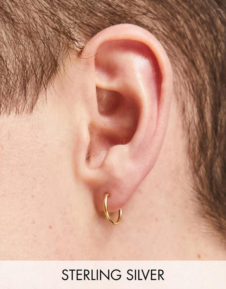 The Status Syndicate Gold Plated Hoop Earrings