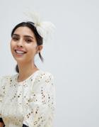 Elegance Fascinator Headband - Cream