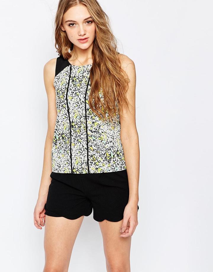 Sugarhill Boutique Smudge Print Top - Multi
