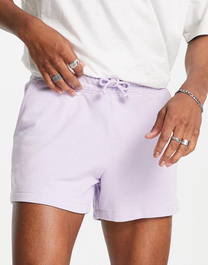 New Look Jersey Short In Bright Purple