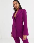 Asos Design Pop Suit Blazer In Purple