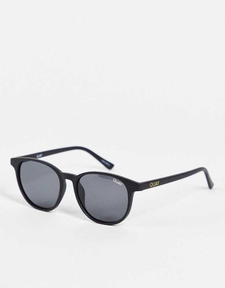 Quay Matte Black Sunglasses