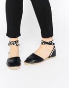 Cute To The Core Mandy Ankle Strap Espadrilles - Black