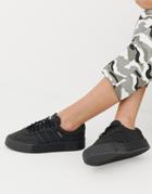 Adidas Originals Samba Rose Sneakers In Triple Black - Black