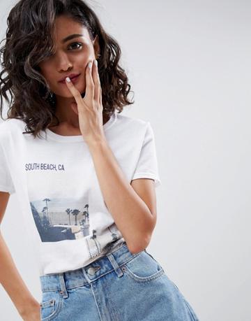 Heartbreak Photographic T Shirt - White