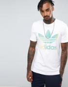 Adidas Originals Trefoil T-shirt In White Bq7927 - White