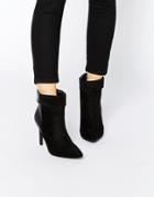 Pieces Psvalerie Heeled Ankle Boots - Black