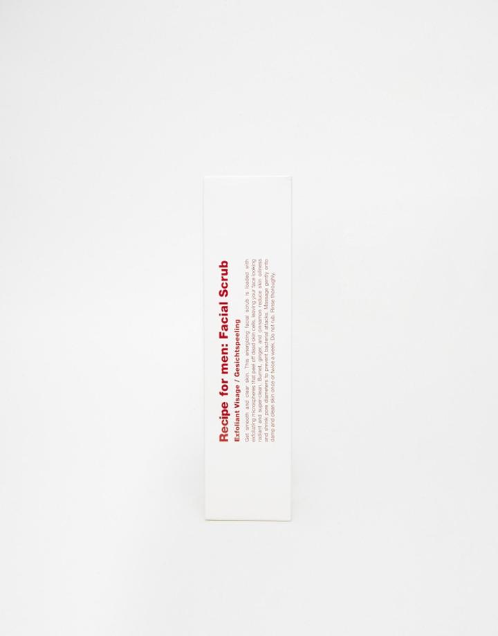 Recipe For Men Face Scrub - Red