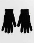 Asos Design Gloves In Black - Black