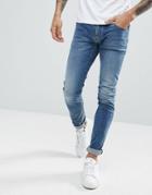 Emporio Armani J10 Extra Slim Light Wash Jeans - Blue