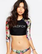 Wildfox Fairy Wall Crop Bikini Top - Multi