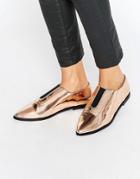 Asos Matilda Pointed Flat Shoes - Beige