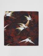 Asos Pocket Square In Stork Print - Tan