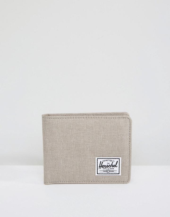 Herschel Supply Co Roy Bi-fold Wallet With Rfid - Beige