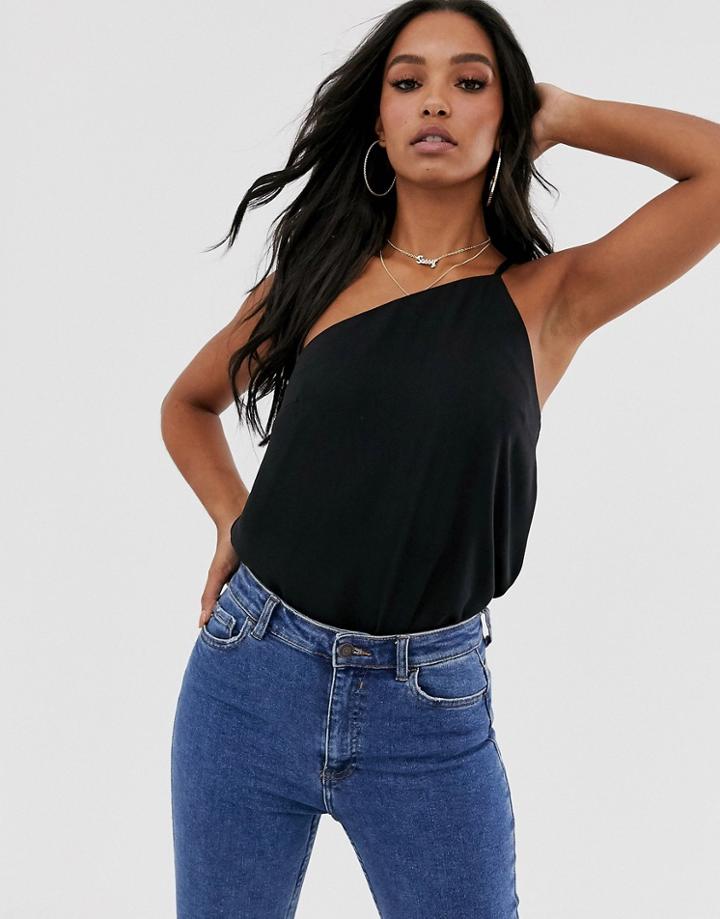 Asos Design Asymmetric Cami - Black