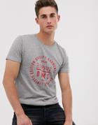 Esprit T-shirt With Branded Logo In Gray