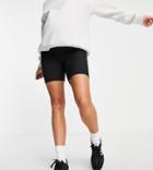 Topshop Maternity Skinny Ribbed Legging Shorts In Black