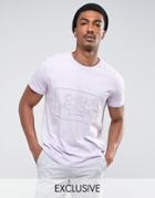 Cheap Monday Standard Pocket T-shirt Thin Box Logo - Purple