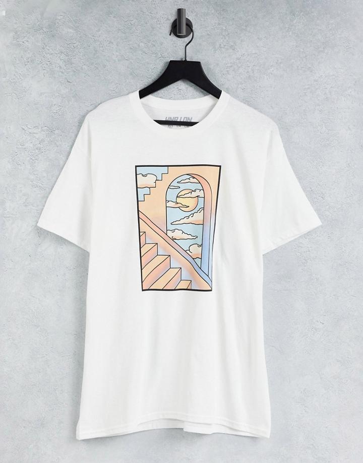 Hnr Ldn Window Frontprint T-shirt-white