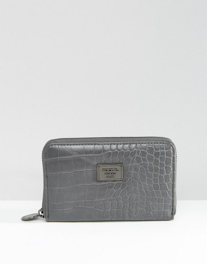 Marc B Lolitta Classic Zip Around Purse - Gray