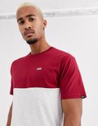 Vans Color Block T-shirt In Red