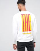 Asos Sweatshirt With The End Back Print - White