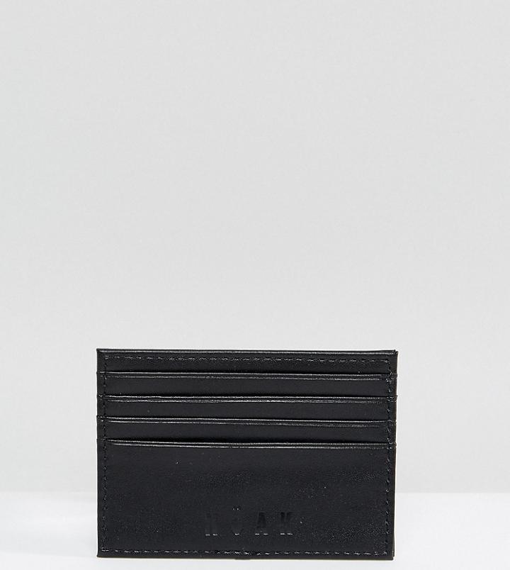 Noak Faux Leather Card Holder - Black