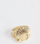 Reclaimed Vintage Inspired Shell Ring - Gold