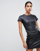 Muubaa Meghna Dress With Chain Front - Black