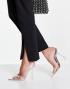 Public Desire X Kenza Slingback Heels In Clear