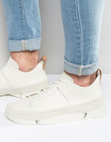 Clarks Originals Trigenic Leather Sneakers - White