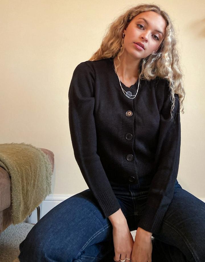 Threadbare Johanna Cardigan-black