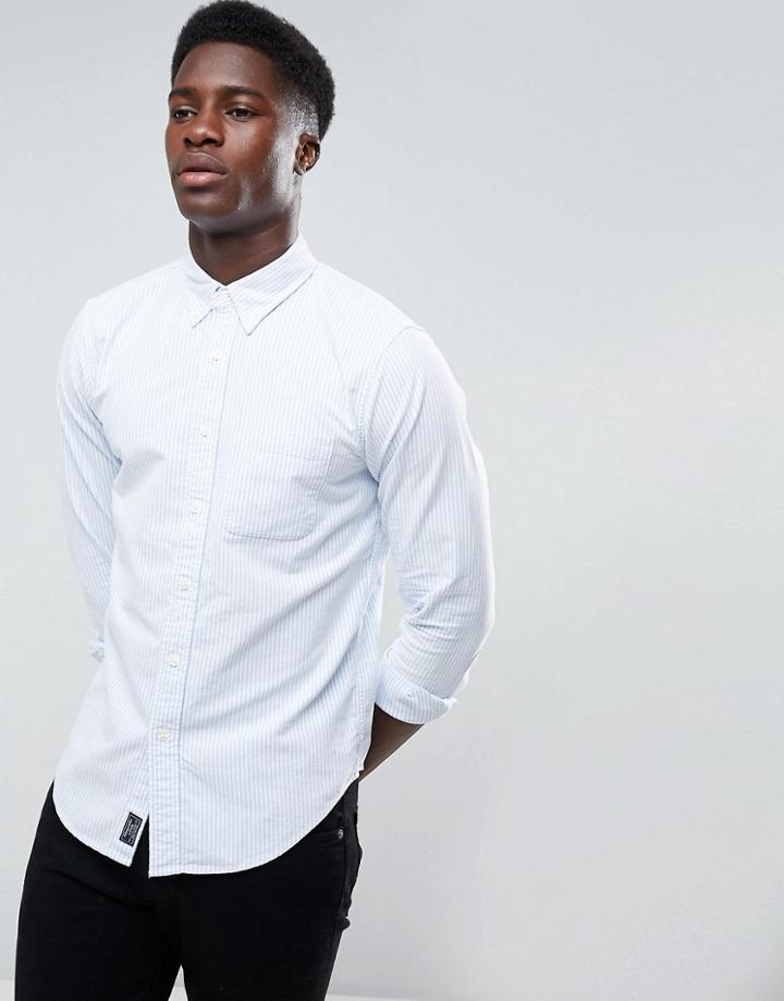 Abercrombie & Fitch Oxford Shirt Core Slim Fit In Blue - Blue
