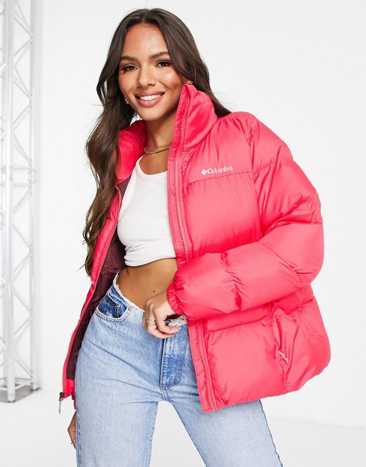 Columbia Puffect Jacket In Pink