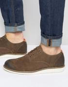 Bellfield Oxford Shoe In Brown Suede - Brown