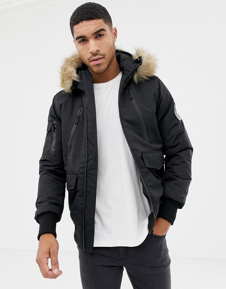 Good For Nothing Parka Jacket In Black - Black