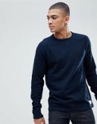 Abercrombie & Fitch Long Sleeve Baseball Top In Navy - Navy