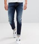 Replay Hyperflex Anbass Slim Jeans In Blue Black - Navy