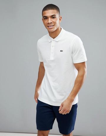 Lacoste Sport Logo Polo In White