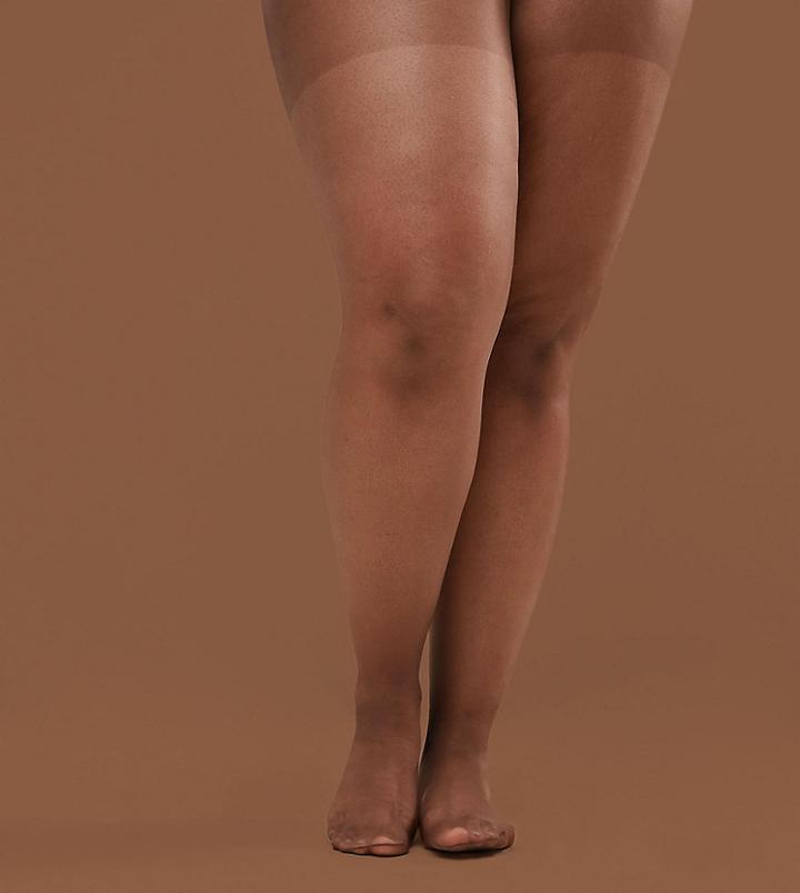 Nubian Skin 15 Denier Nude Tights In Dark - Beige