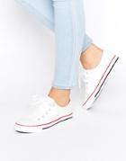 New Look Clean Lace Up Sneaker - White