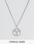 Fashionology Sterling Silver Aries Zodiac Necklace - Silver