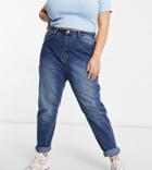 Yours Mom Jeans In Blue-blues
