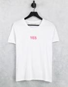 In Wear Ulysa Yes Logo Cotton T-shirt-white