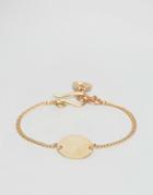 Made Rose Gold Disc Bracelet - Gold