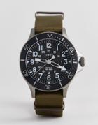 Timex Allied Canvas Watch 43mm Exclusive To Asos - Green